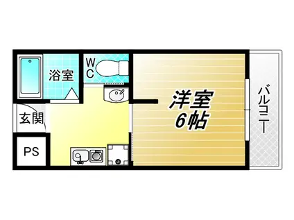 ラ・メゾン MEISO(1K/3階)の間取り写真