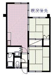 チュリス4・5(2DK/2階)の間取り写真