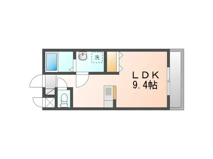 CENTURY HILLS(1K/3階)の間取り写真