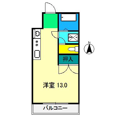 ストーク天神町(ワンルーム/3階)の間取り写真