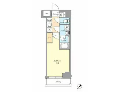 AIFLAT渋谷西原(1K/3階)の間取り写真