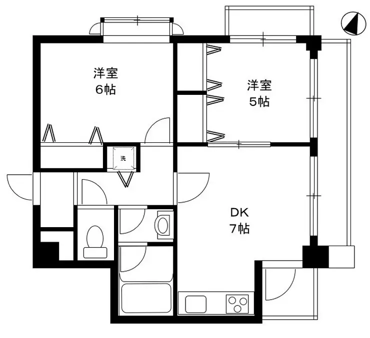 ラ・ルース国立 5階階 間取り