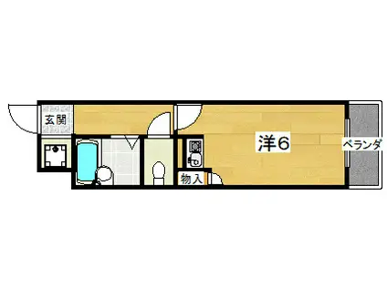 学研CITYCORE(ワンルーム/2階)の間取り写真