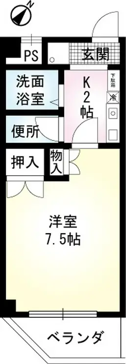 村野旭が丘ビル 3階階 間取り