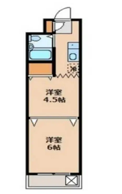 コープオリンピアⅢ 4階階 間取り