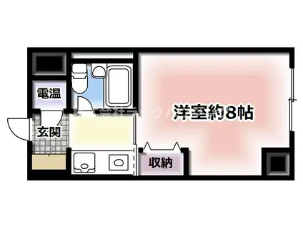 ステュディオ新御堂(1K/4階)の間取り写真