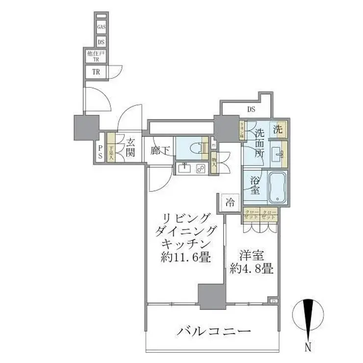 Brillia Tower上野池之端 31階階 間取り