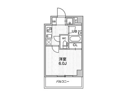 コンシェリア新橋(1K/15階)の間取り写真