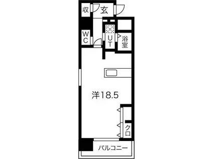 フォレスト.N(ワンルーム/10階)の間取り写真