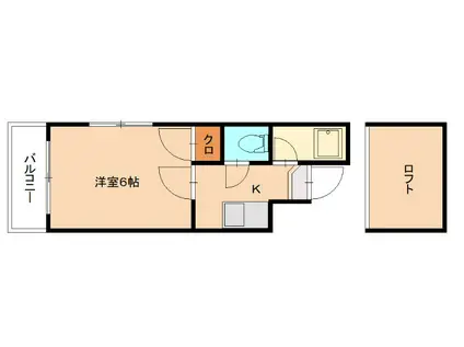 チェストハウス(1K/3階)の間取り写真