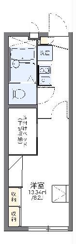 レオパレスSUNNYHOMES(1K/1階)の間取り写真