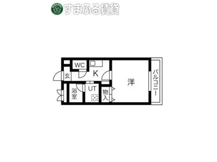 名鉄三河線 碧南中央駅 徒歩10分 3階建 築21年(1K/2階)の間取り写真
