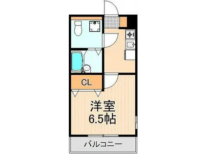 ワンステップ花畑(1K/2階)の間取り写真