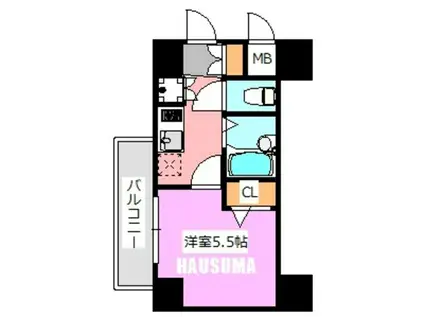 アイル池袋ノース参番館(1K/3階)の間取り写真