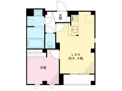 プランドール赤羽(1LDK/3階)の間取り写真