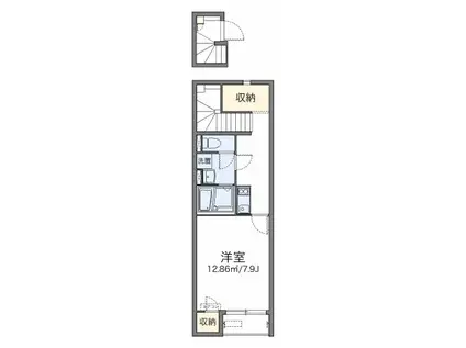 レオネクストMORIYAMA(1K/2階)の間取り写真