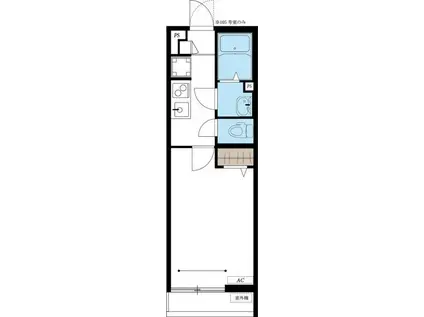 リブリ・ラ・ヴィータ大島(1K/2階)の間取り写真