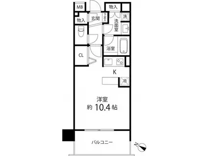 グレイスコート志村三丁目(ワンルーム/2階)の間取り写真