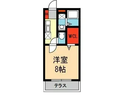 ハイツ・サンビエラ(1K/1階)の間取り写真