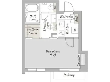 セタガヤロジ(1K/4階)の間取り写真