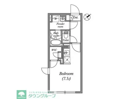 LEGALAND千石(ワンルーム/2階)の間取り写真