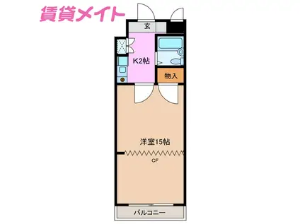 EXCELLENT WING(1K/7階)の間取り写真