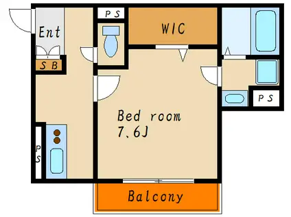 エスターテ西明石(1K/3階)の間取り写真