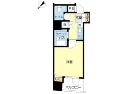 スカイコートヌーベル入谷(1K/7階)の間取り写真