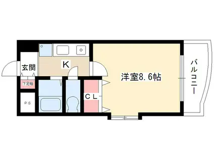 シティライフ本郷(1K/4階)の間取り写真