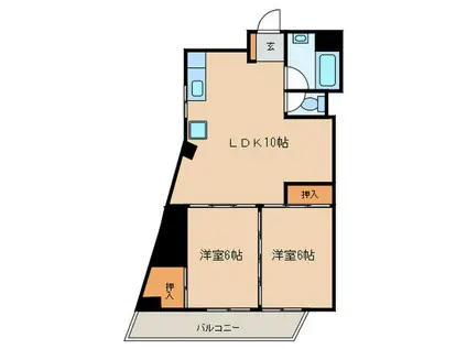 セイショウ・ヴィレッジ(2LDK/3階)の間取り写真