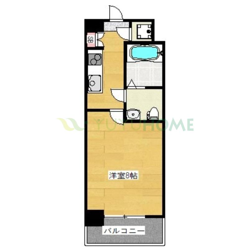CLUB ORIENT BLD NO.81 AMARIGE (1K/5階)の間取り写真