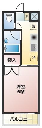 みどり館(1K/2階)の間取り写真