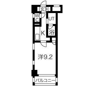 スタジオスクエア大須(1K/8階)の間取り写真