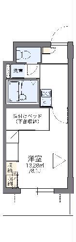 レオパレス光(1K/1階)の間取り写真