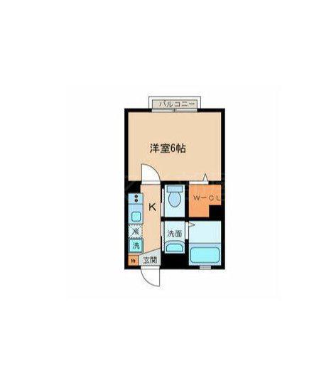 ヒルズ西片町(1K/1階)の間取り写真