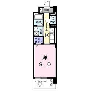 ラ レジーナ グランデ(1K/2階)の間取り写真