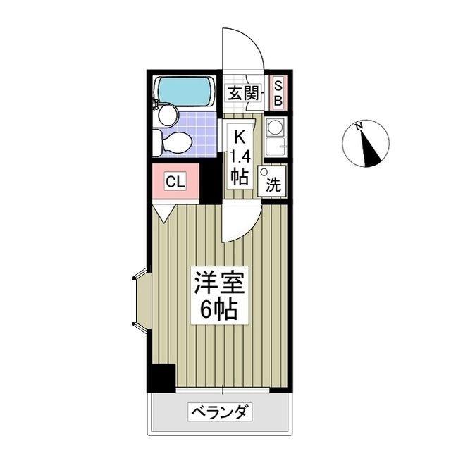 メゾン桜台(1K/2階)の間取り写真