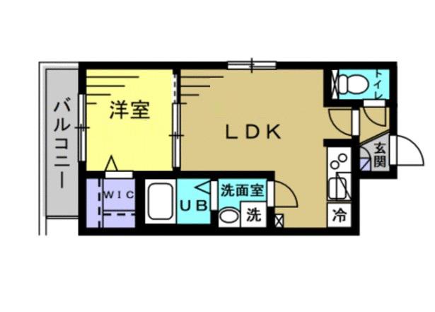RAPA津田沼(1LDK/3階)の間取り写真