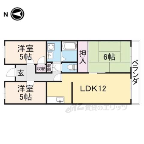 パストラル高柳(3LDK/2階)の間取り写真