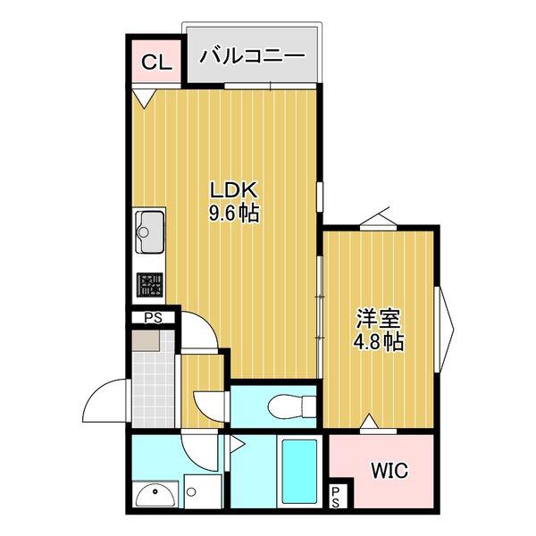 GRAN TOYONAKA(1LDK/3階)の間取り写真