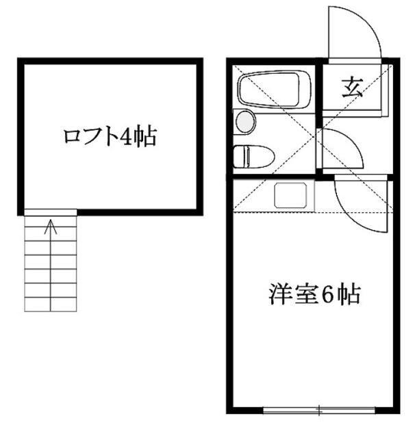 プラザドゥメリーナ(ワンルーム/1階)の間取り写真