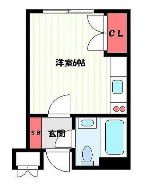 八幸ビル吉祥寺(ワンルーム/2階)の間取り写真