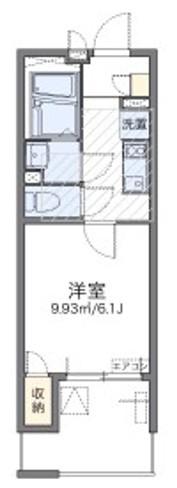 レオネクスト東小金井(1K/2階)の間取り写真