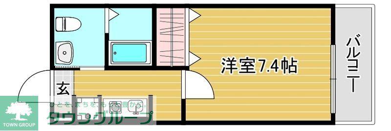 CASAMENTO CODA(1K/3階)の間取り写真
