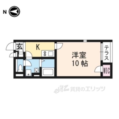 レオネクストTAKAⅡ(1K/1階)の間取り写真