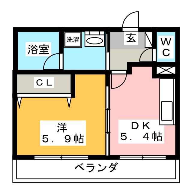 カンパネラYAOKICHI(1DK/4階)の間取り写真