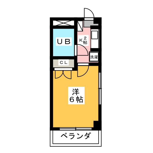 谷口マンション(1K/3階)の間取り写真