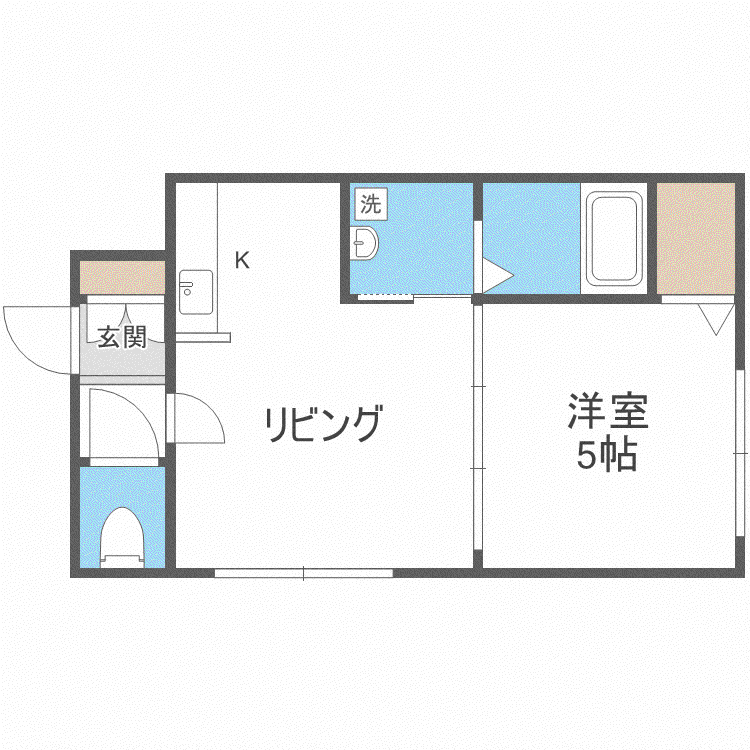 EL CIELO(1LDK/5階)の間取り写真