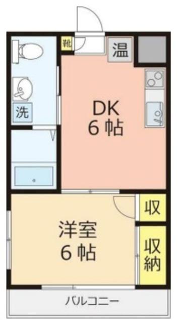 イーハトーブ(1DK/1階)の間取り写真