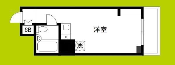 朝日プラザ梅田東II(ワンルーム/2階)の間取り写真